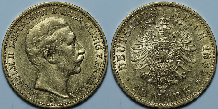 20 марок 1889 A