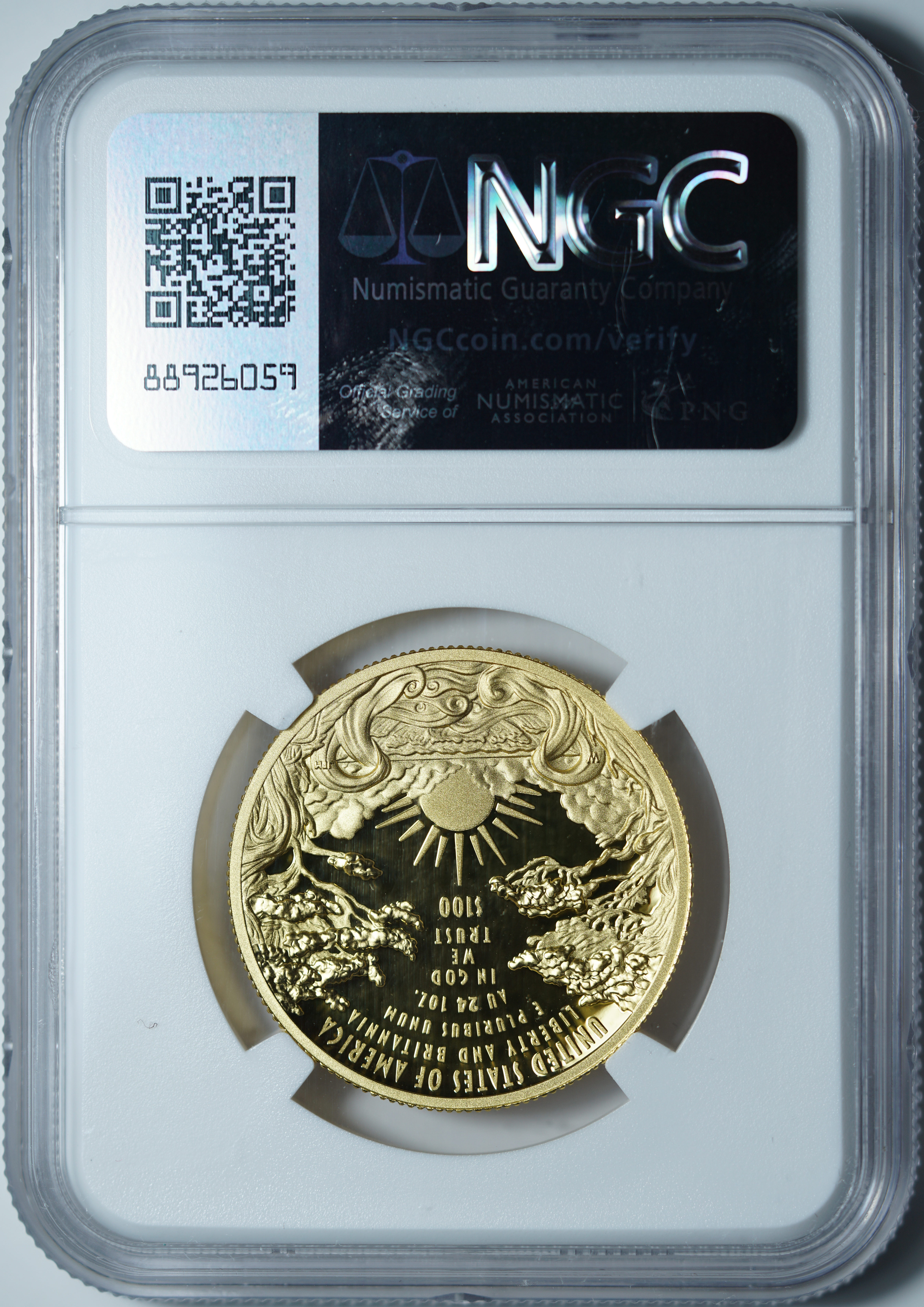 100 долларов 2024-W PF70 ULTRA CAMEO NGC