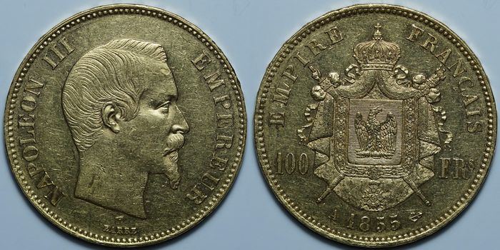 100 франков 1855 A