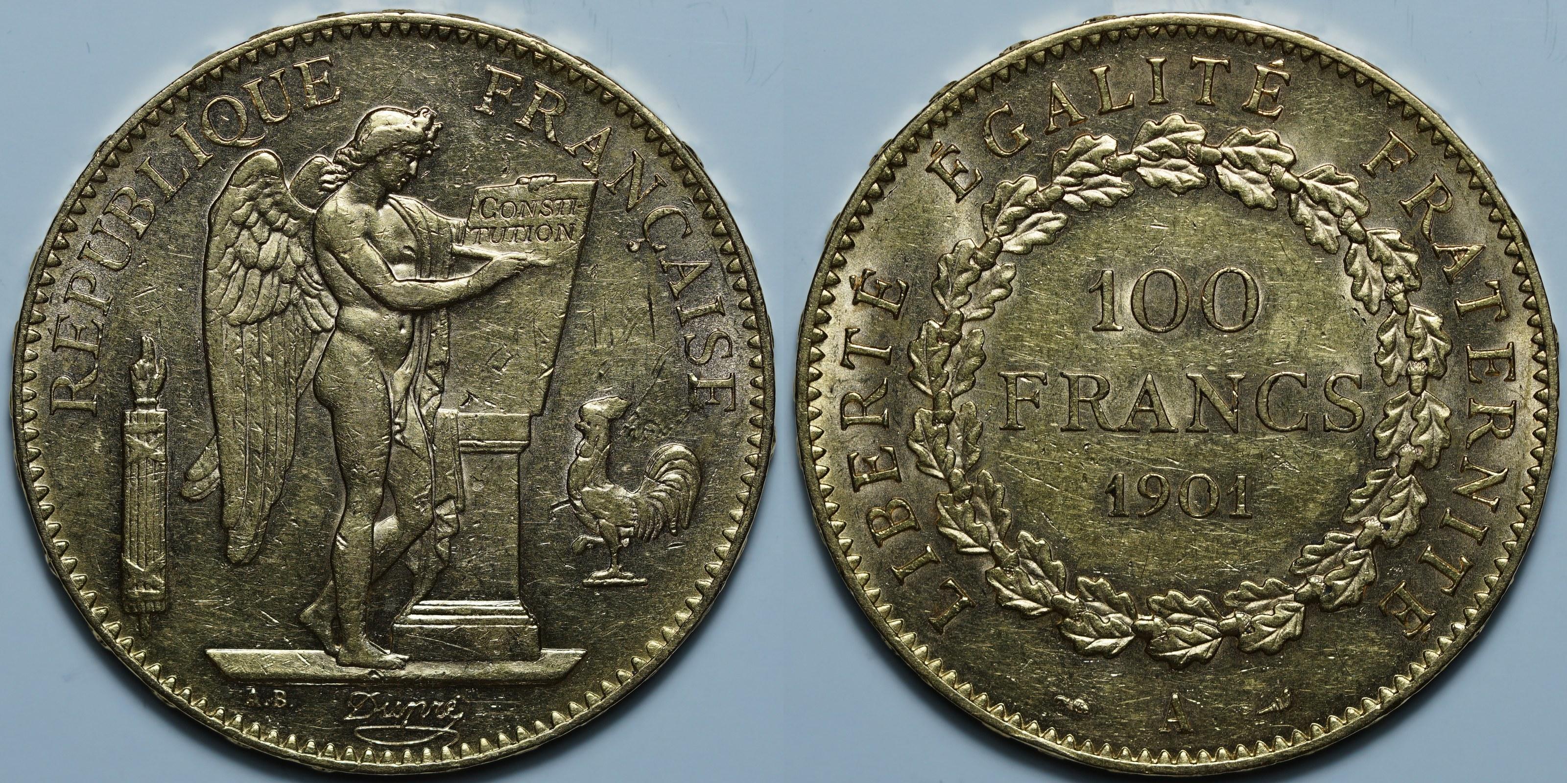 100 франков 1901 A