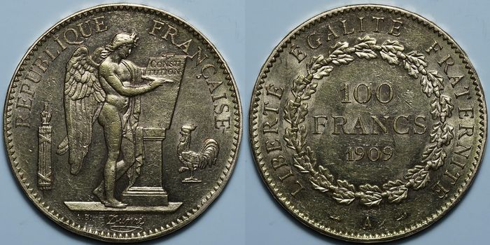 100 франков 1909 A