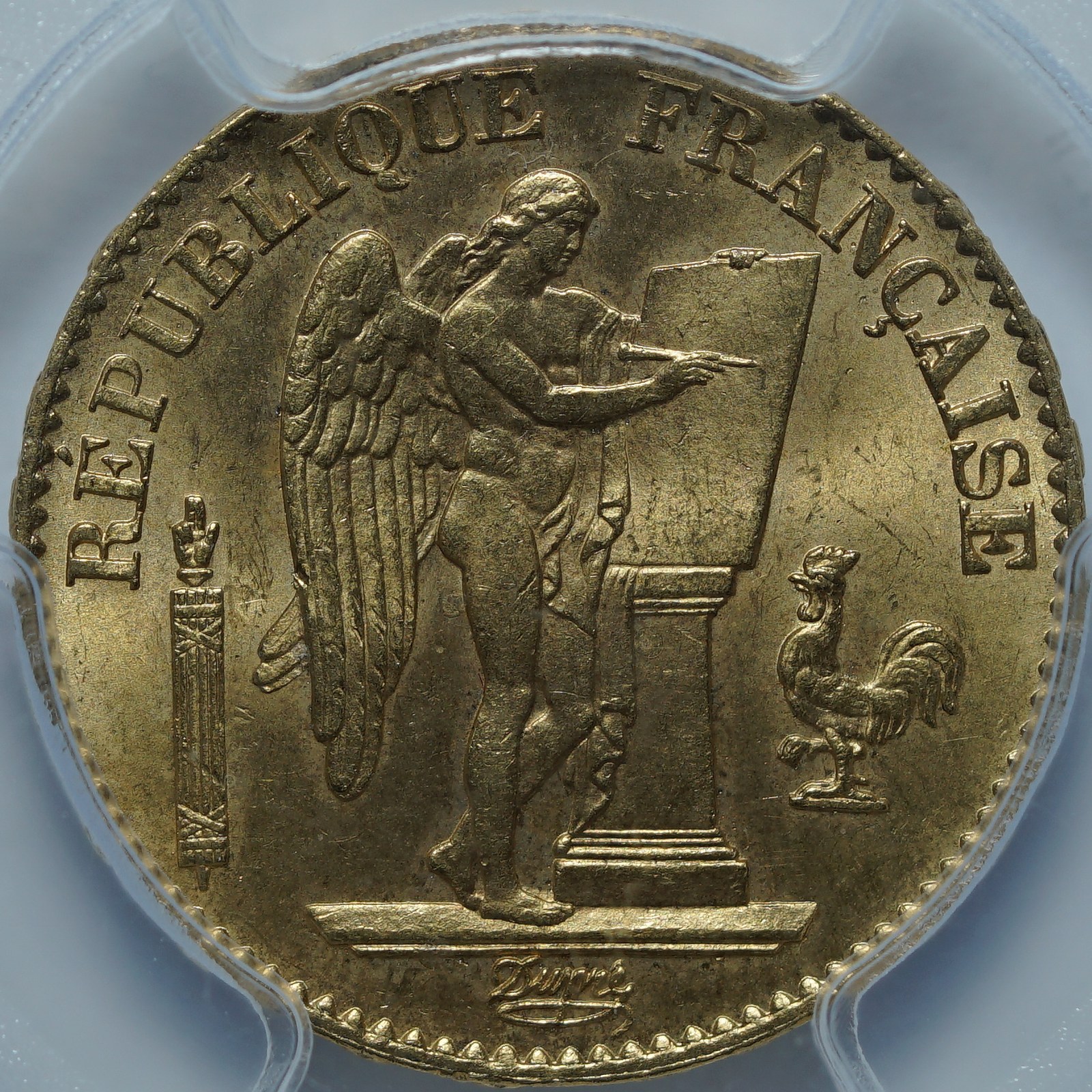 20 франков 1875 A MS66 PCGS