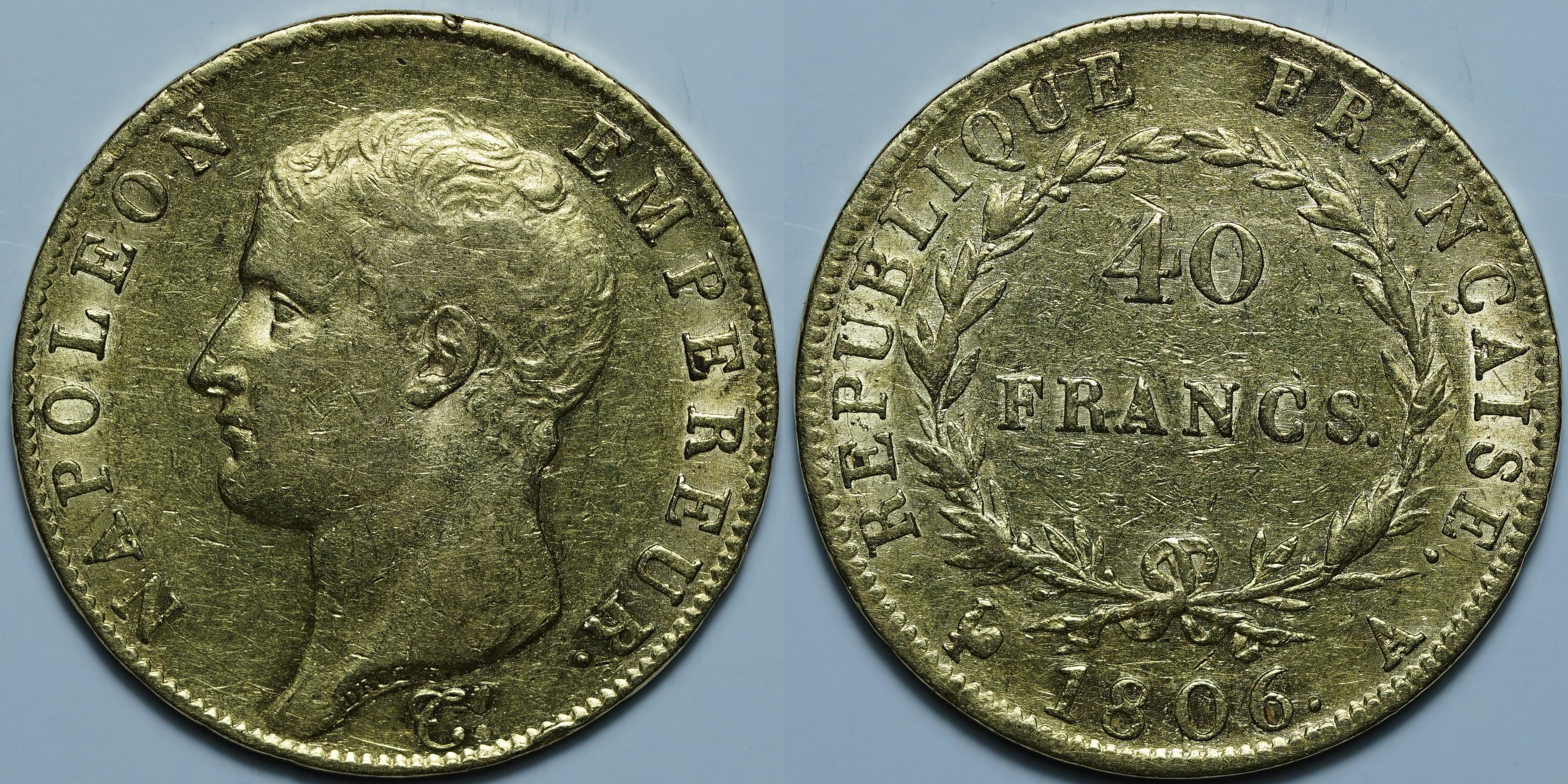 40 франков 1806 A