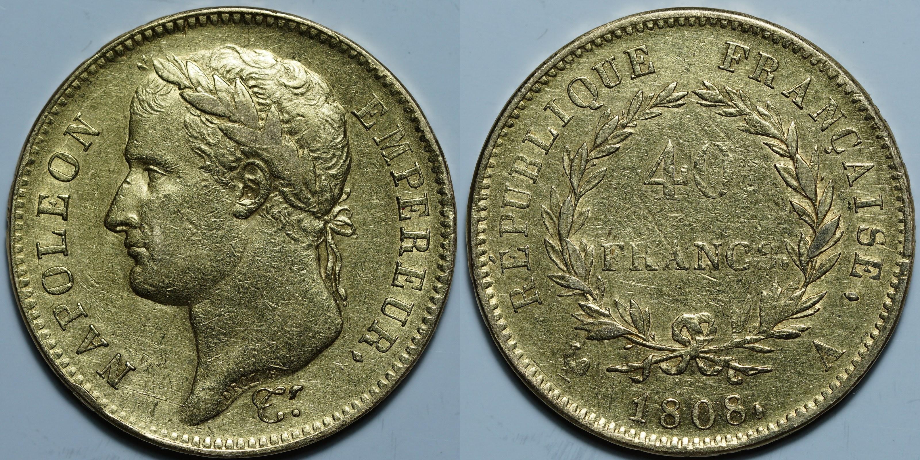40 франков 1808 A