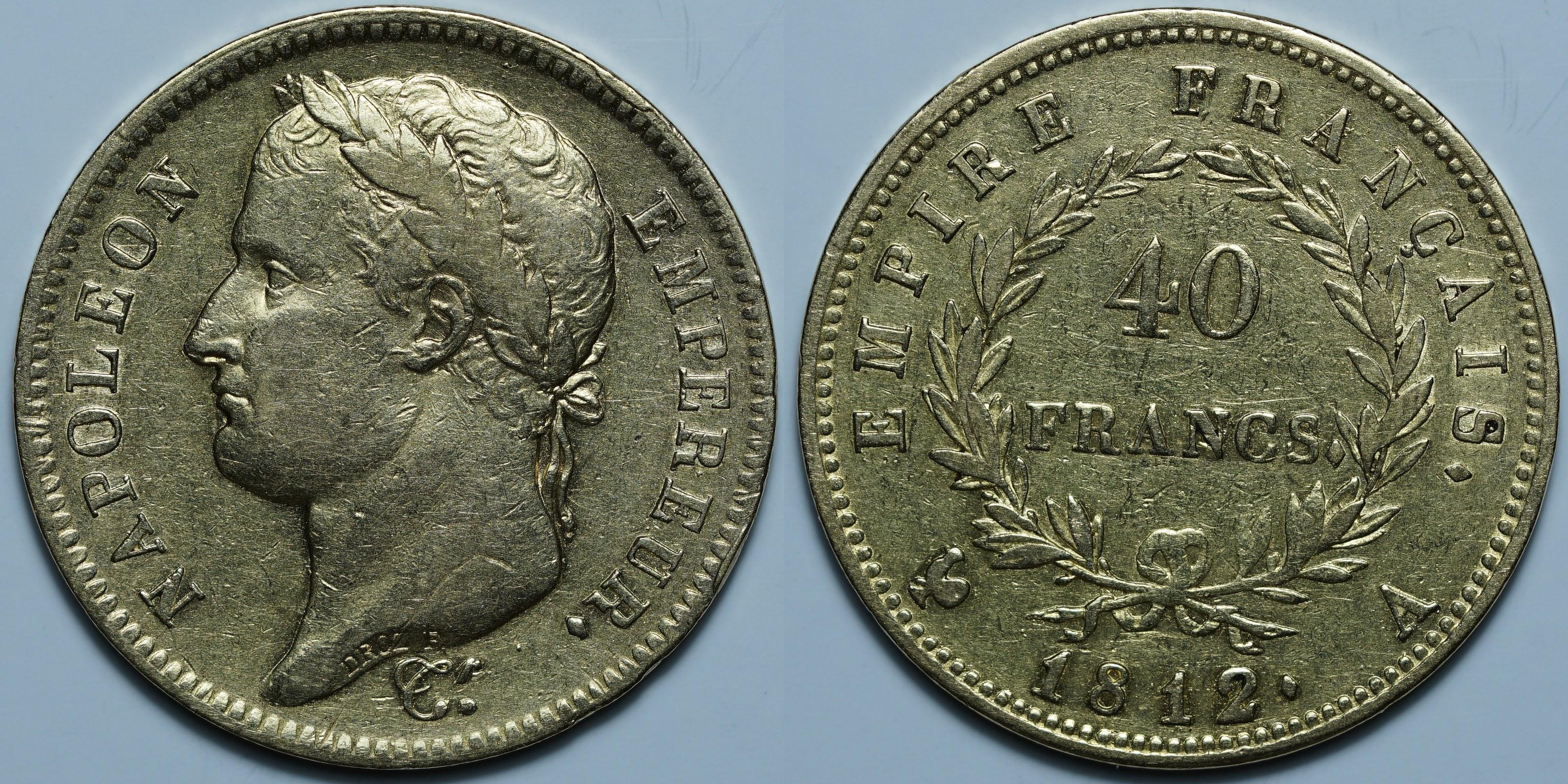 40 франков 1812 A
