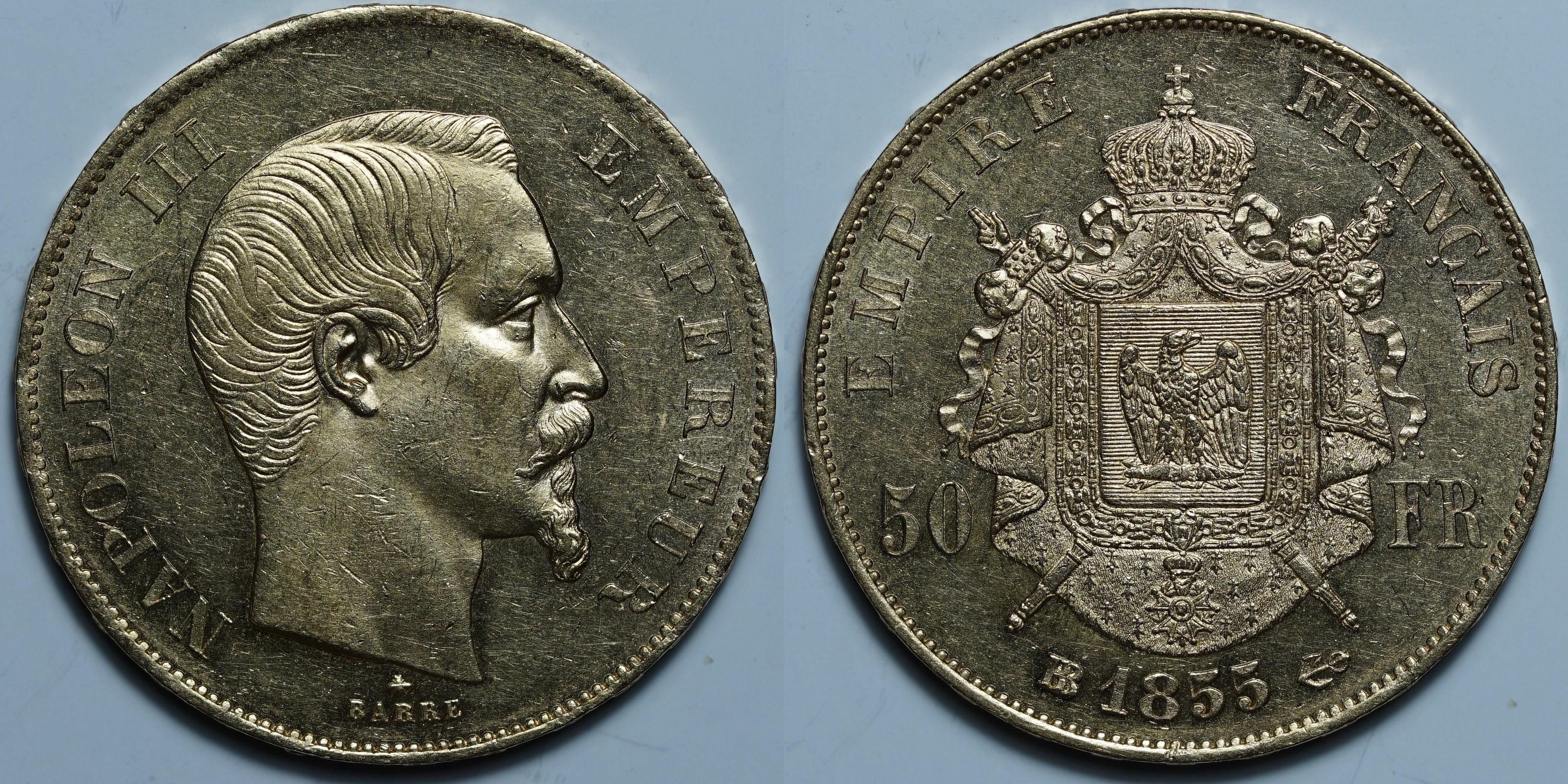 50 франков 1855 B