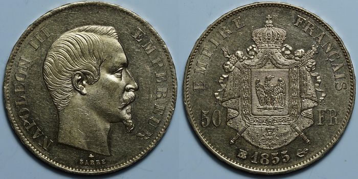 50 франков 1855 B