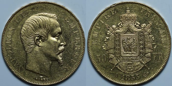 50 франков 1855 A
