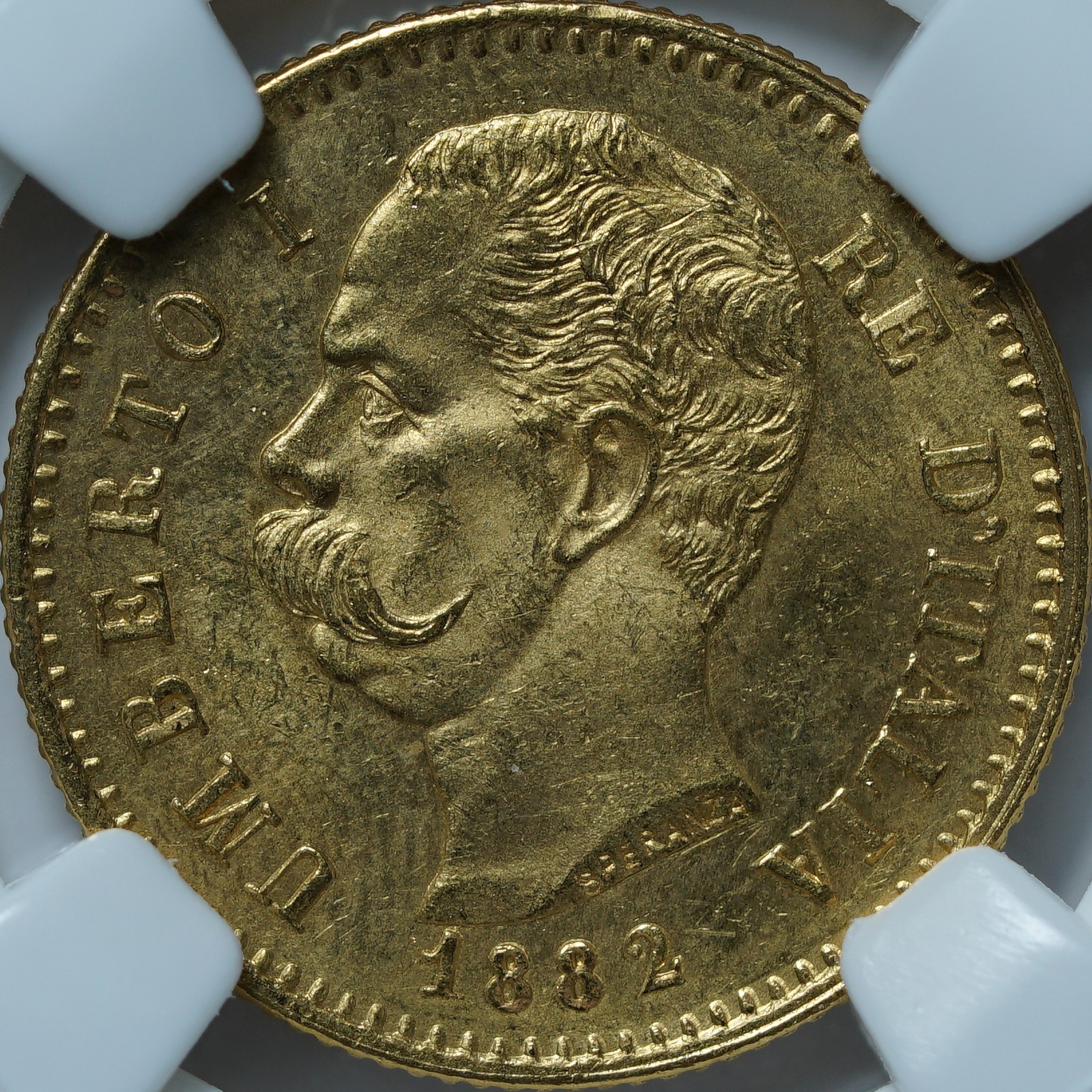 20 лир 1882 R MS64 ННР