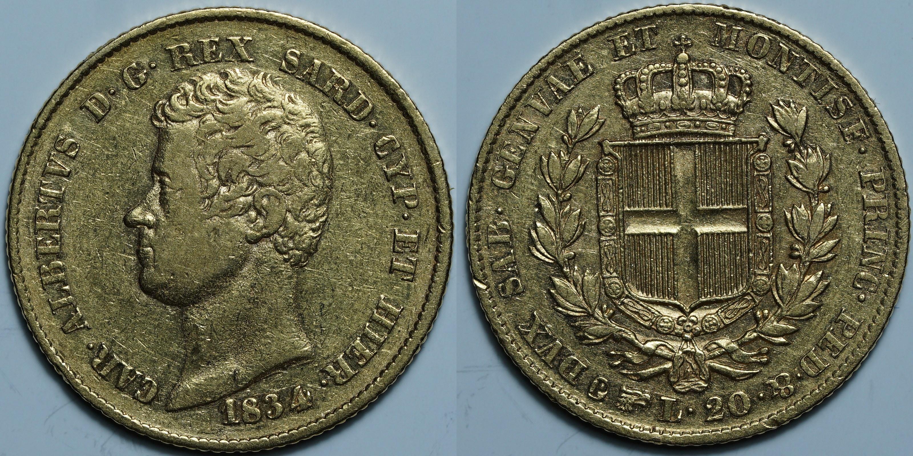 20 лир 1834