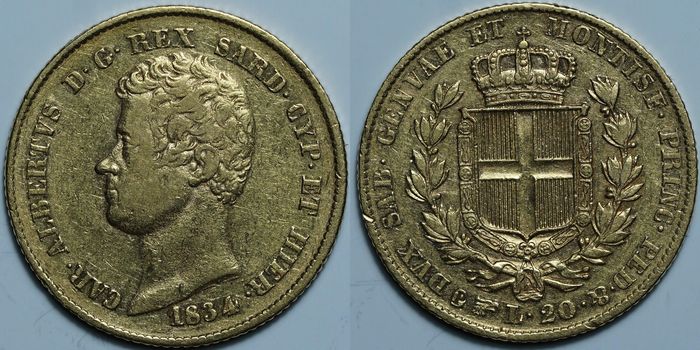 20 лир 1834