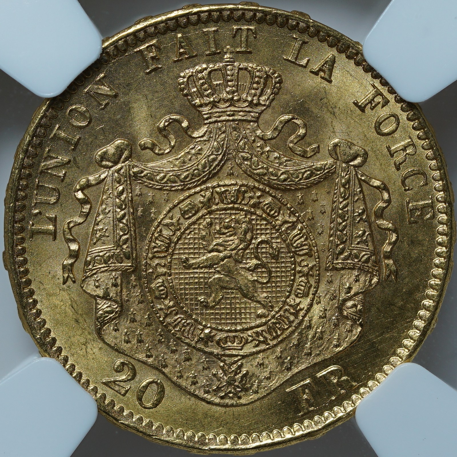 20 франков 1875 MS65 ННР