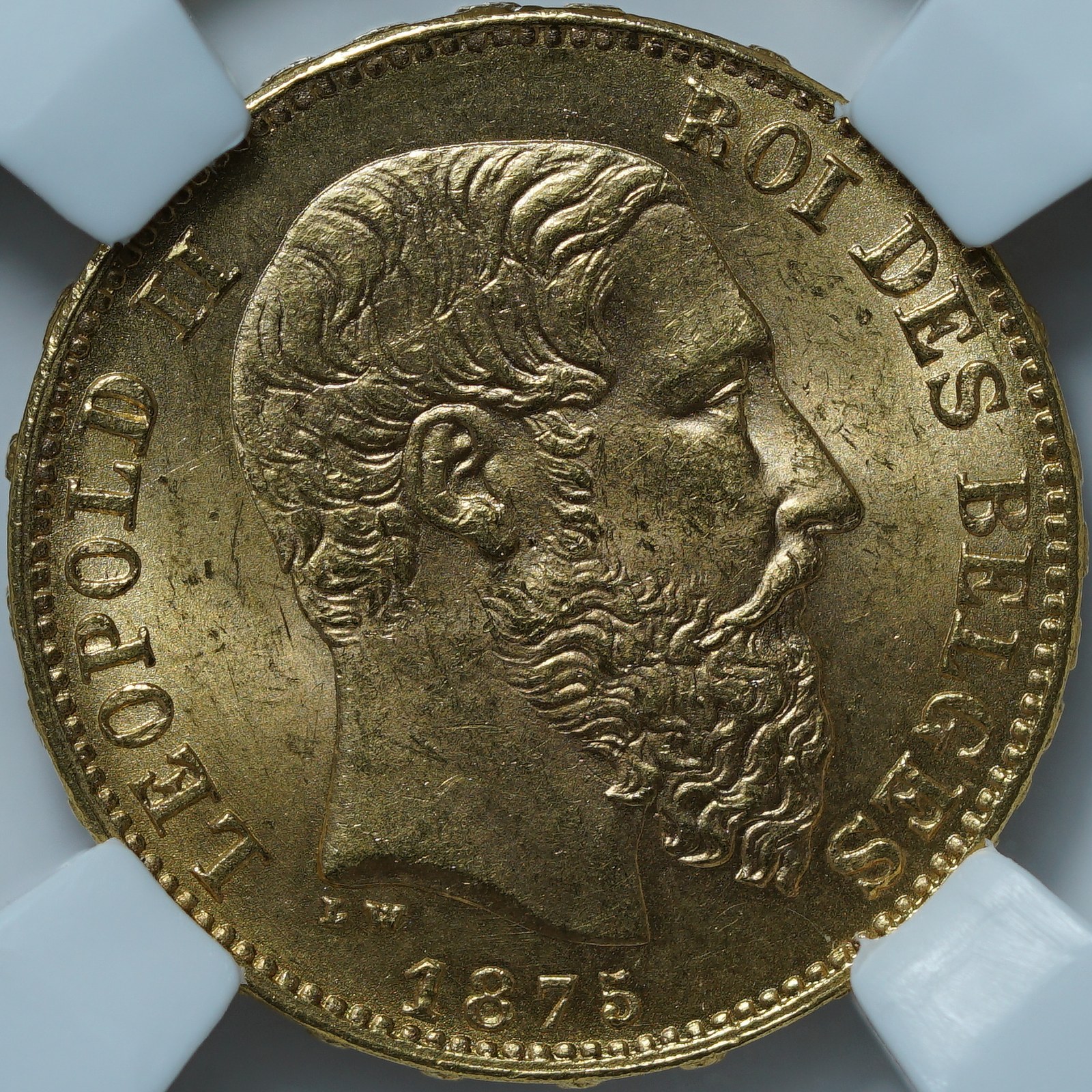 20 франков 1875 MS65 ННР