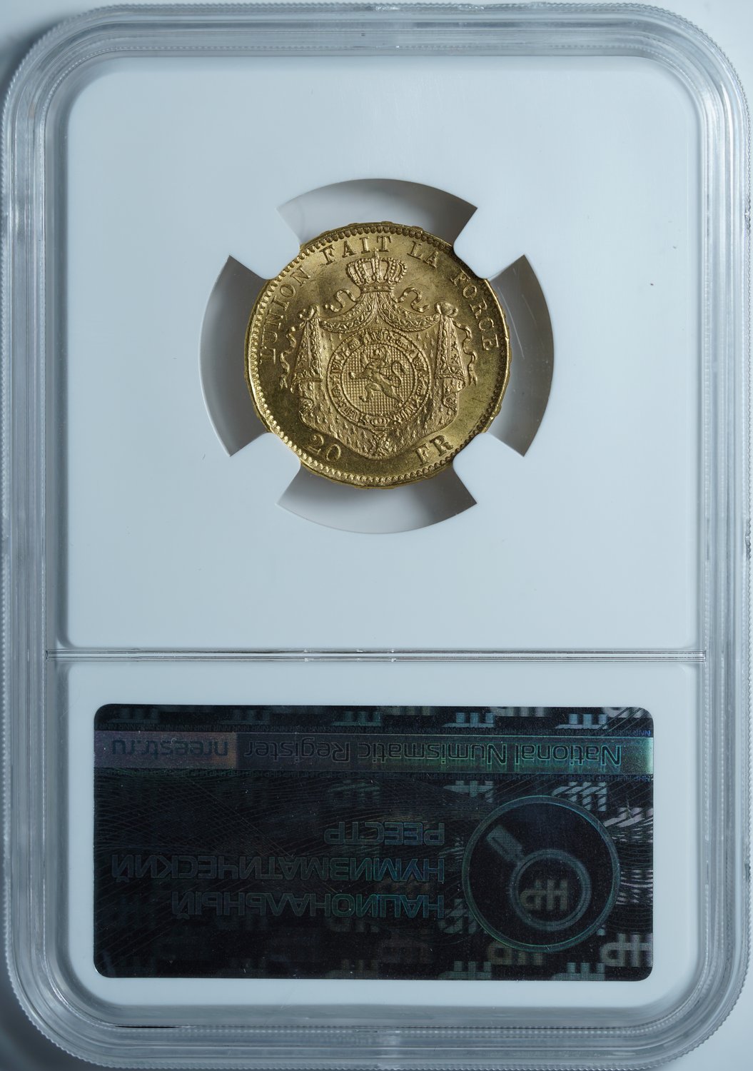20 франков 1875 MS65 ННР