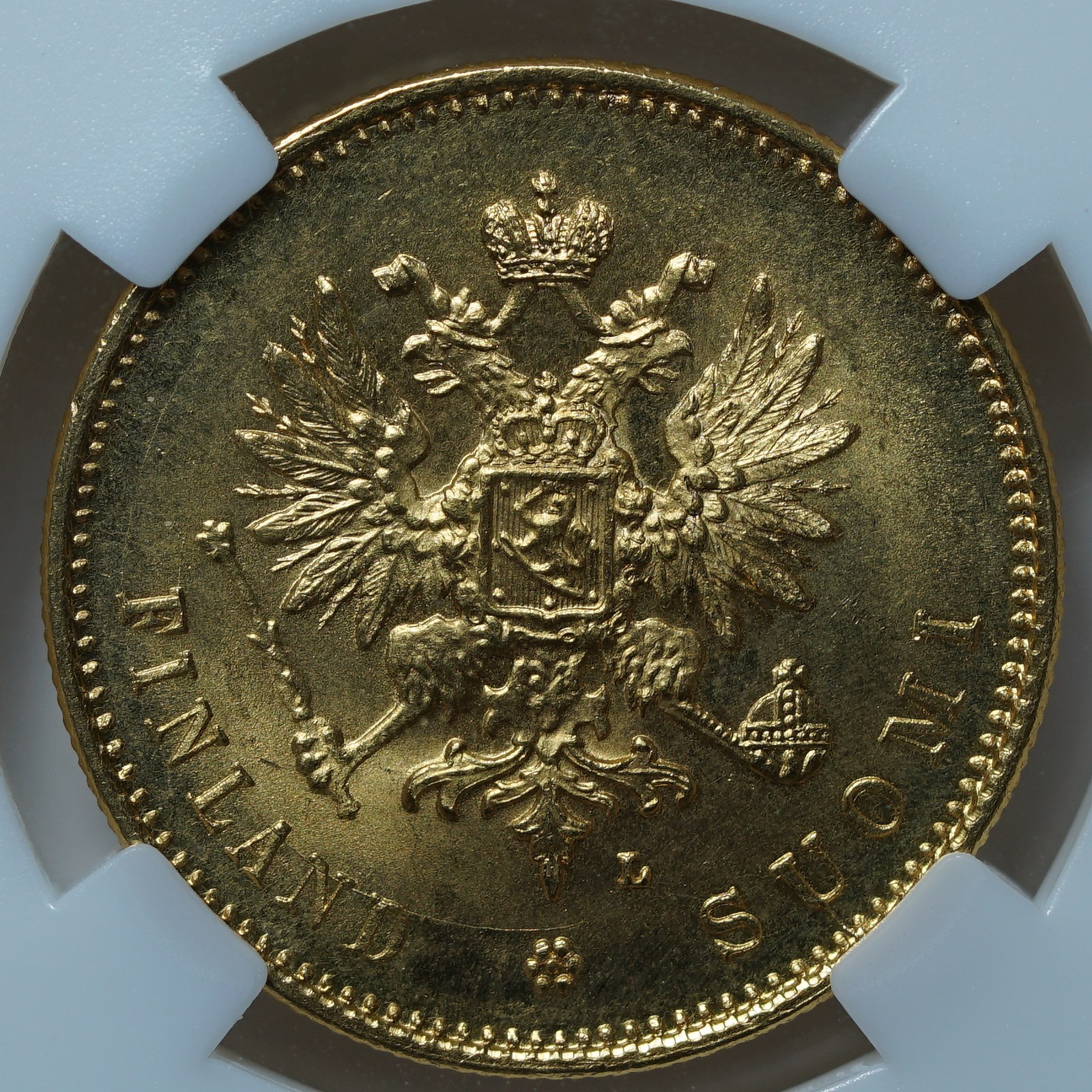 20 марок 1910 MS65 ННР