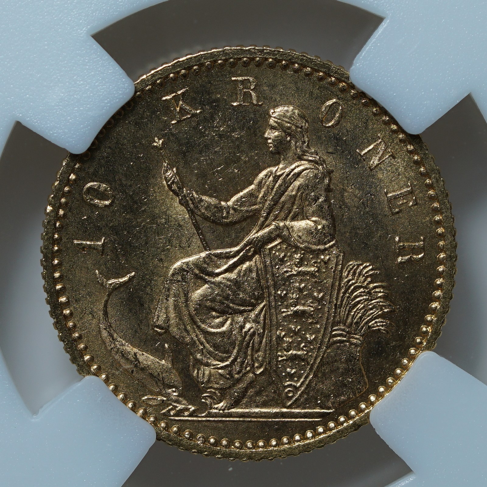 10 крон 1900 MS64 ННР
