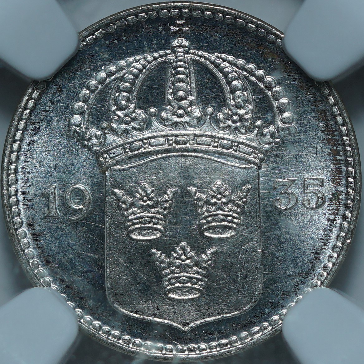10 эре 1935 MS65 NGC