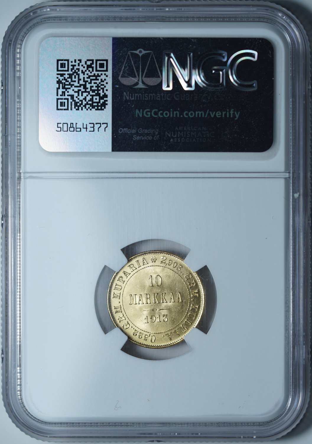 10 марок 1913 S MS66 NGC