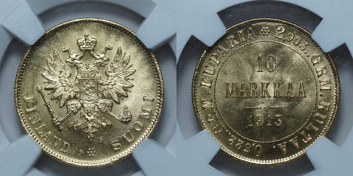 10 марок 1913 S MS66 NGC