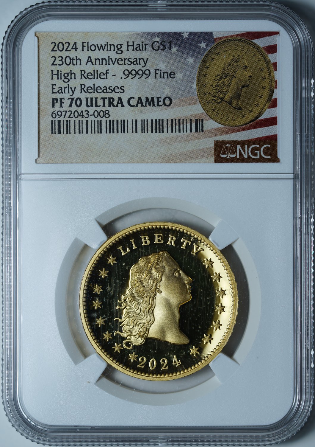 1 доллар 2024-W PF70 ULTRA CAMEO NGC