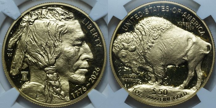 50 долларов 2026-W PF70 ULTRA CAMEO NGC