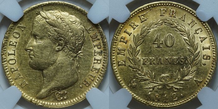 40 франков 1812 A AU53 ННР