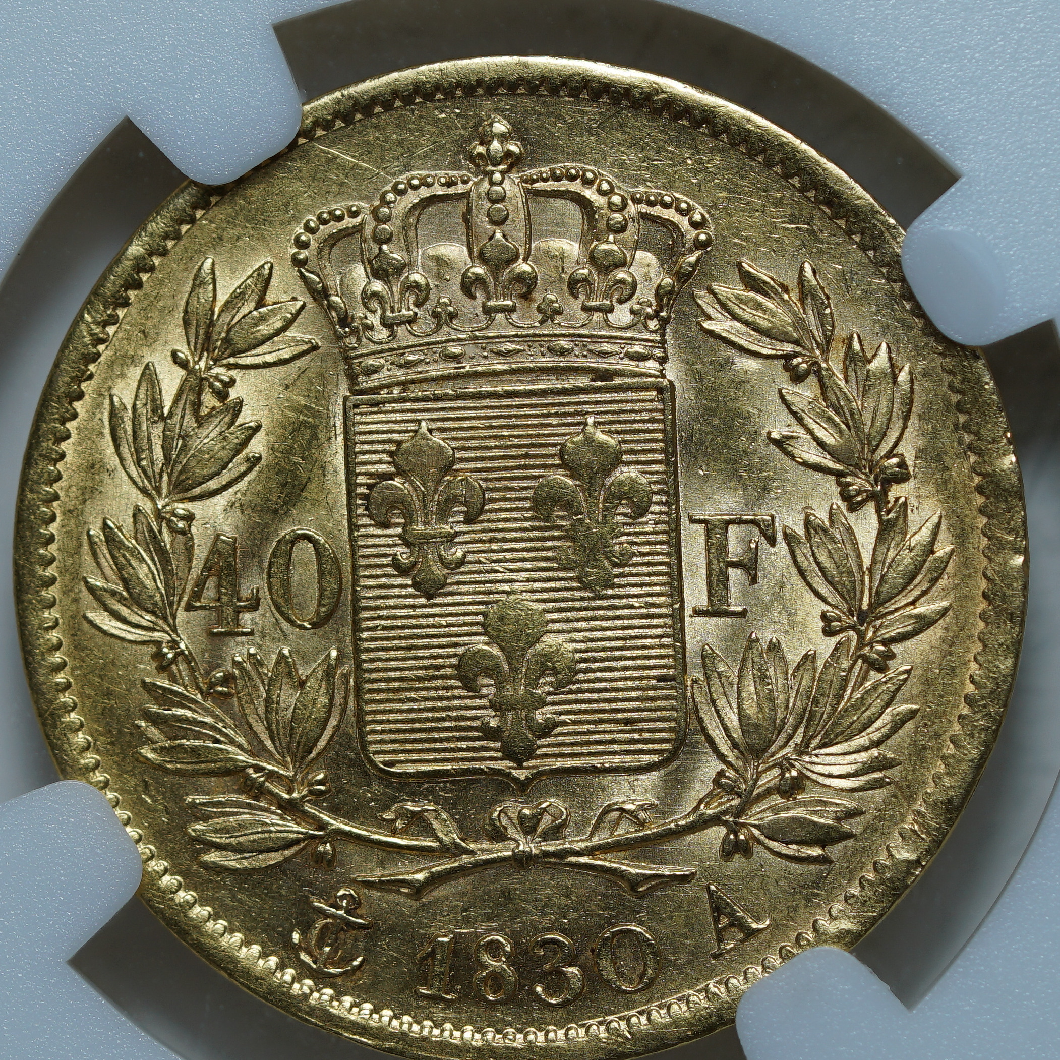 40 франков 1830 A AU55 ННР