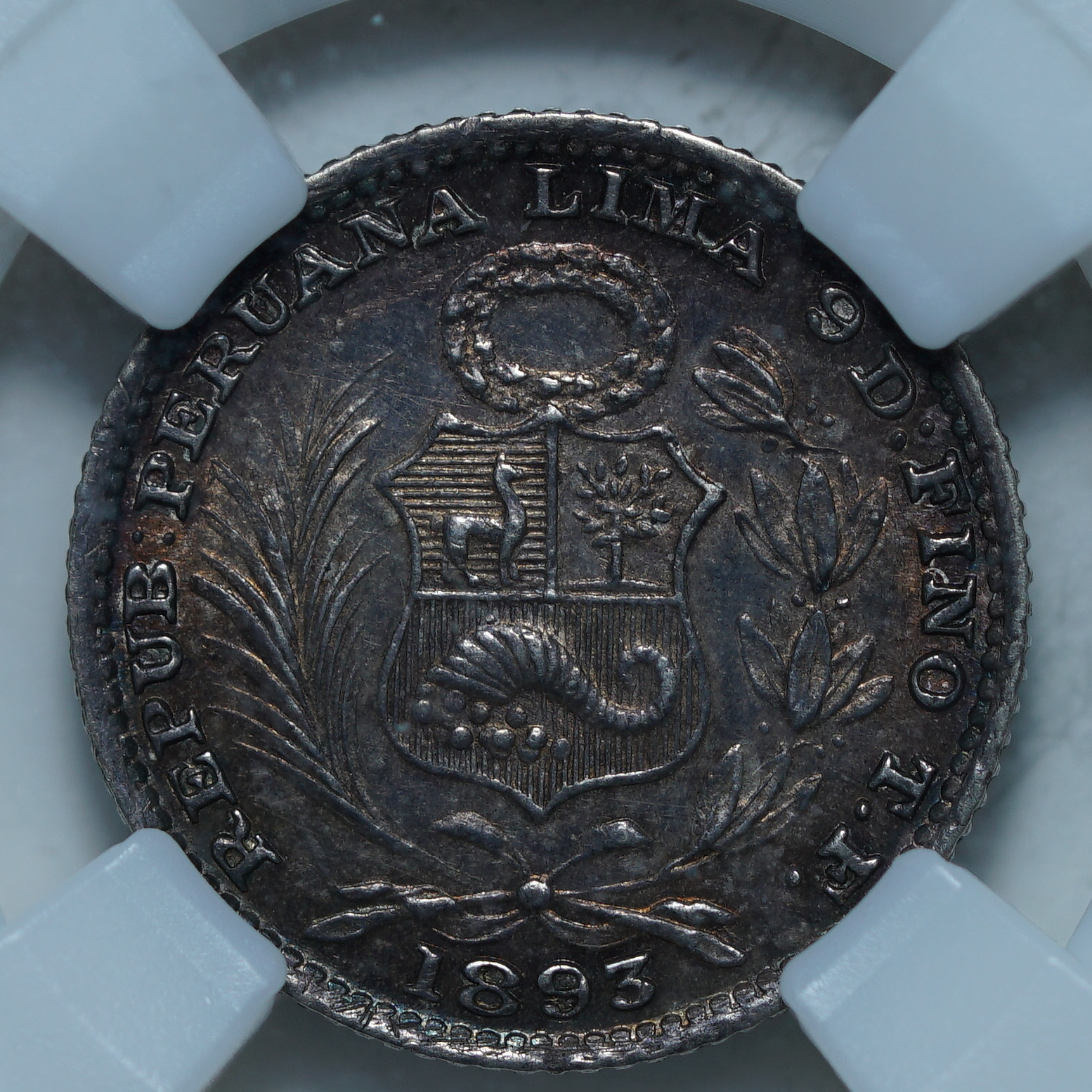 1 динеро 1893 MS62 ННР