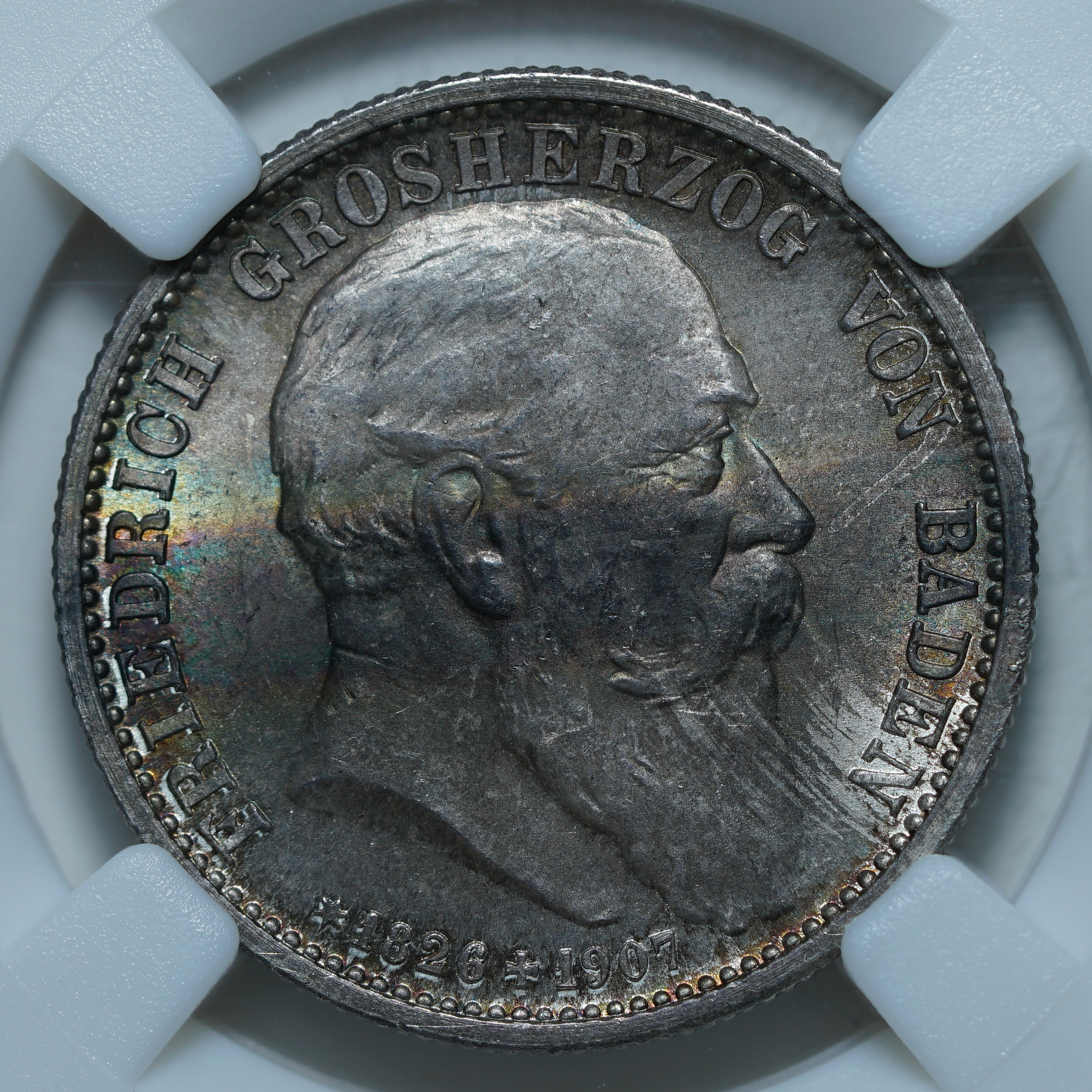 2 марки 1907 G MS65 ННР