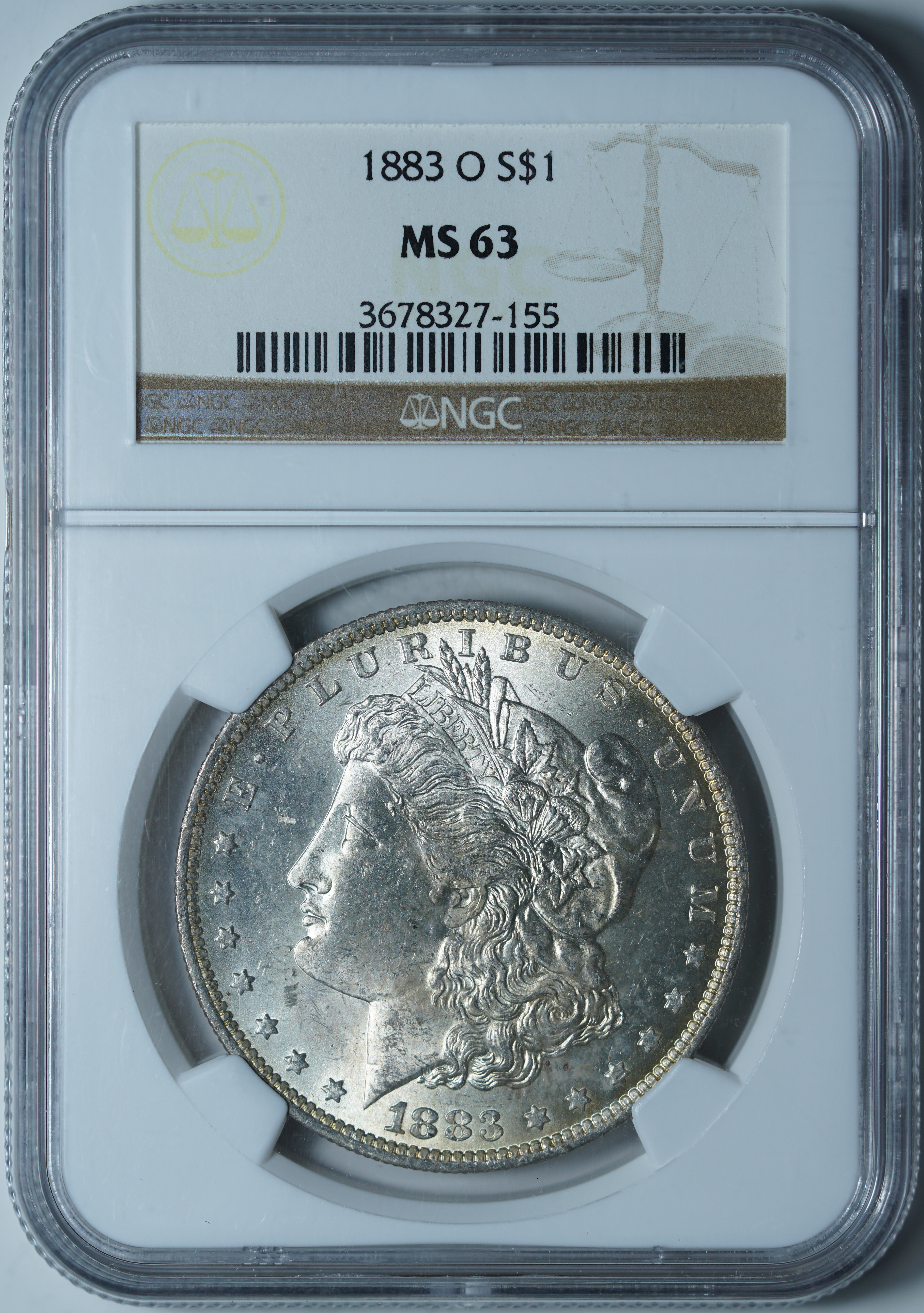 1 доллар 1883-O MS63 NGC
