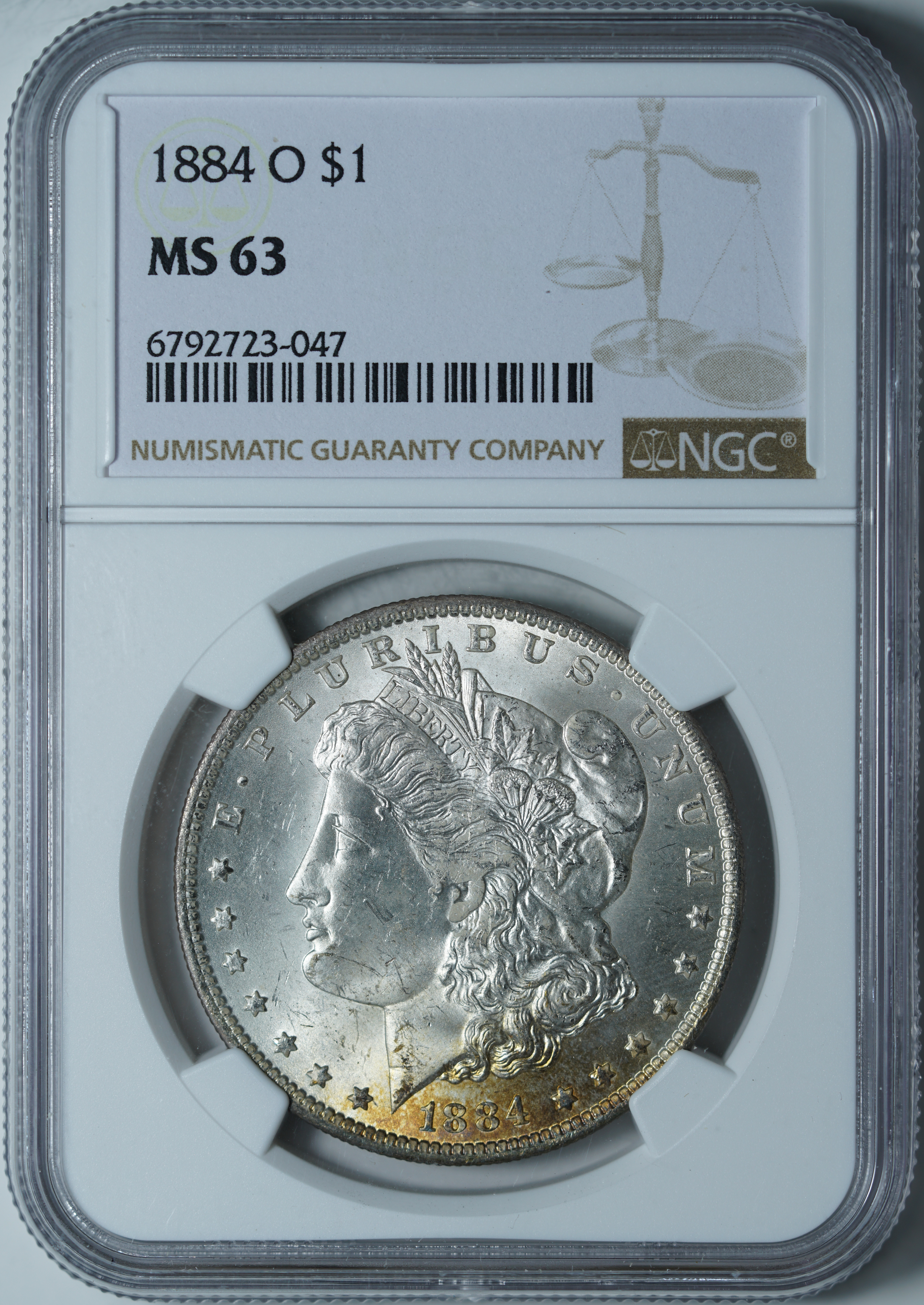 1 доллар 1884-O MS63 NGC