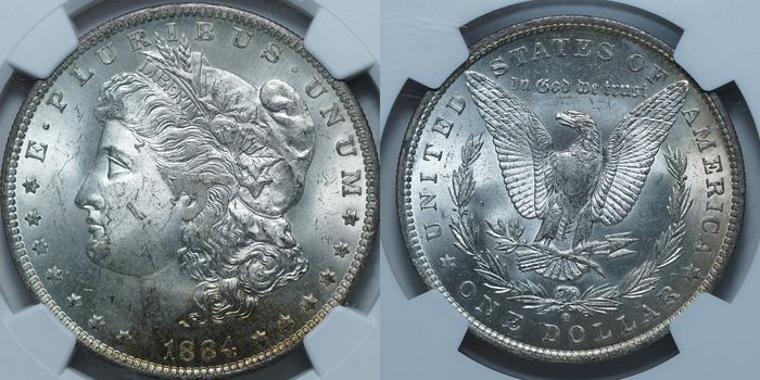1 доллар 1884-O MS63 NGC