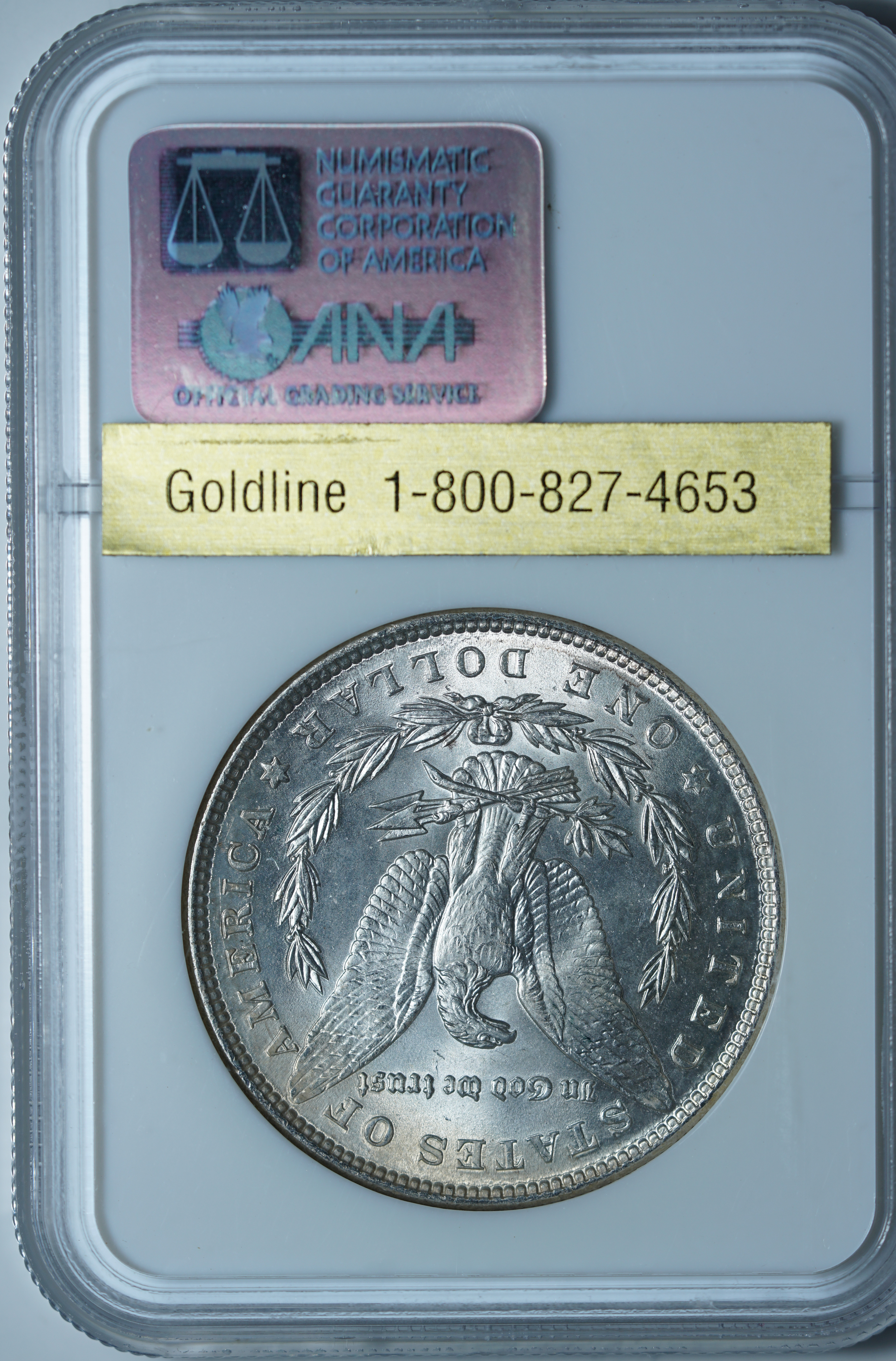 1 доллар 1887 MS64 NGC