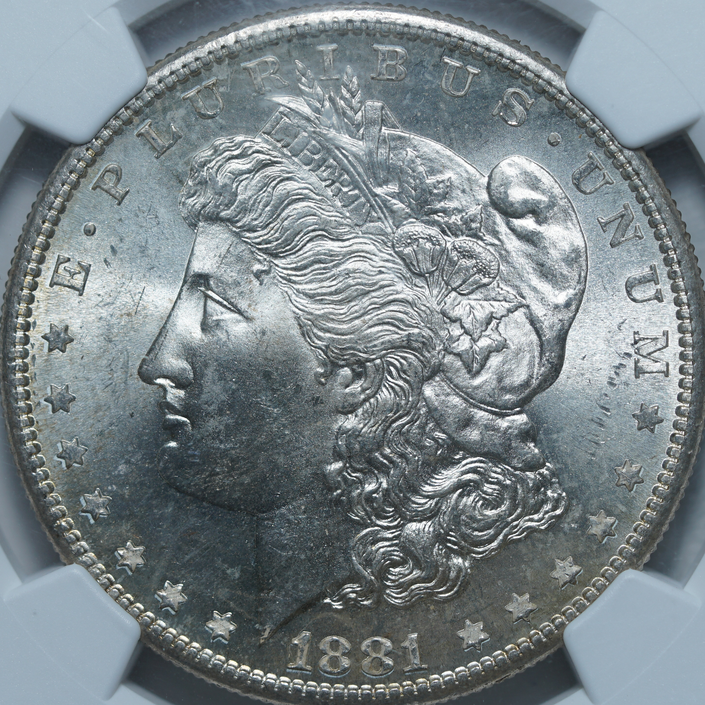 1 доллар 1881-S MS65 NGC