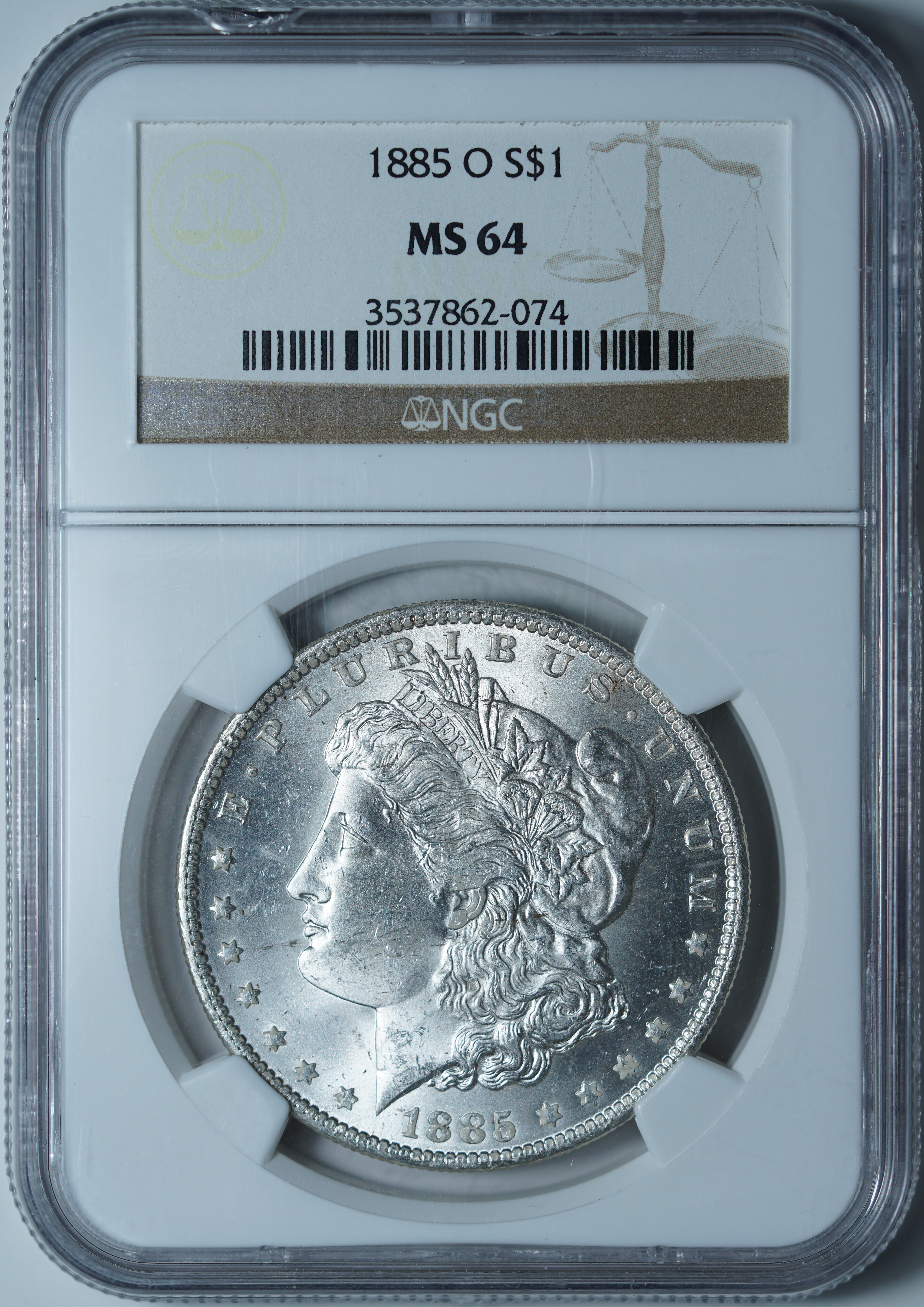 1 доллар 1885-O MS64 NGC