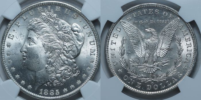 1 доллар 1885-O MS64 NGC