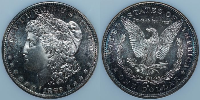 1 доллар 1882-S MS66 PL NGC