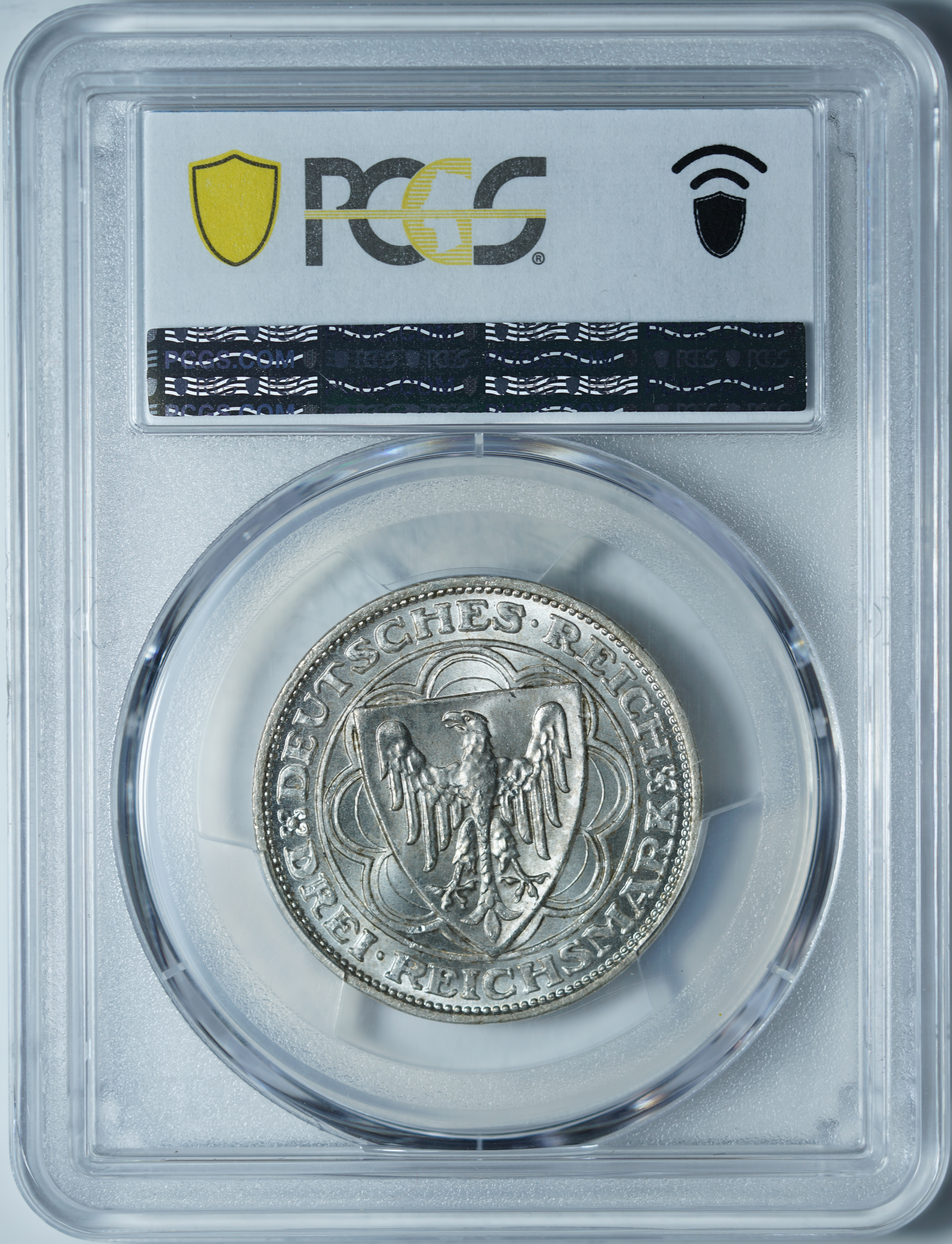 3 рейхсмарки 1927 A MS66 PCGS