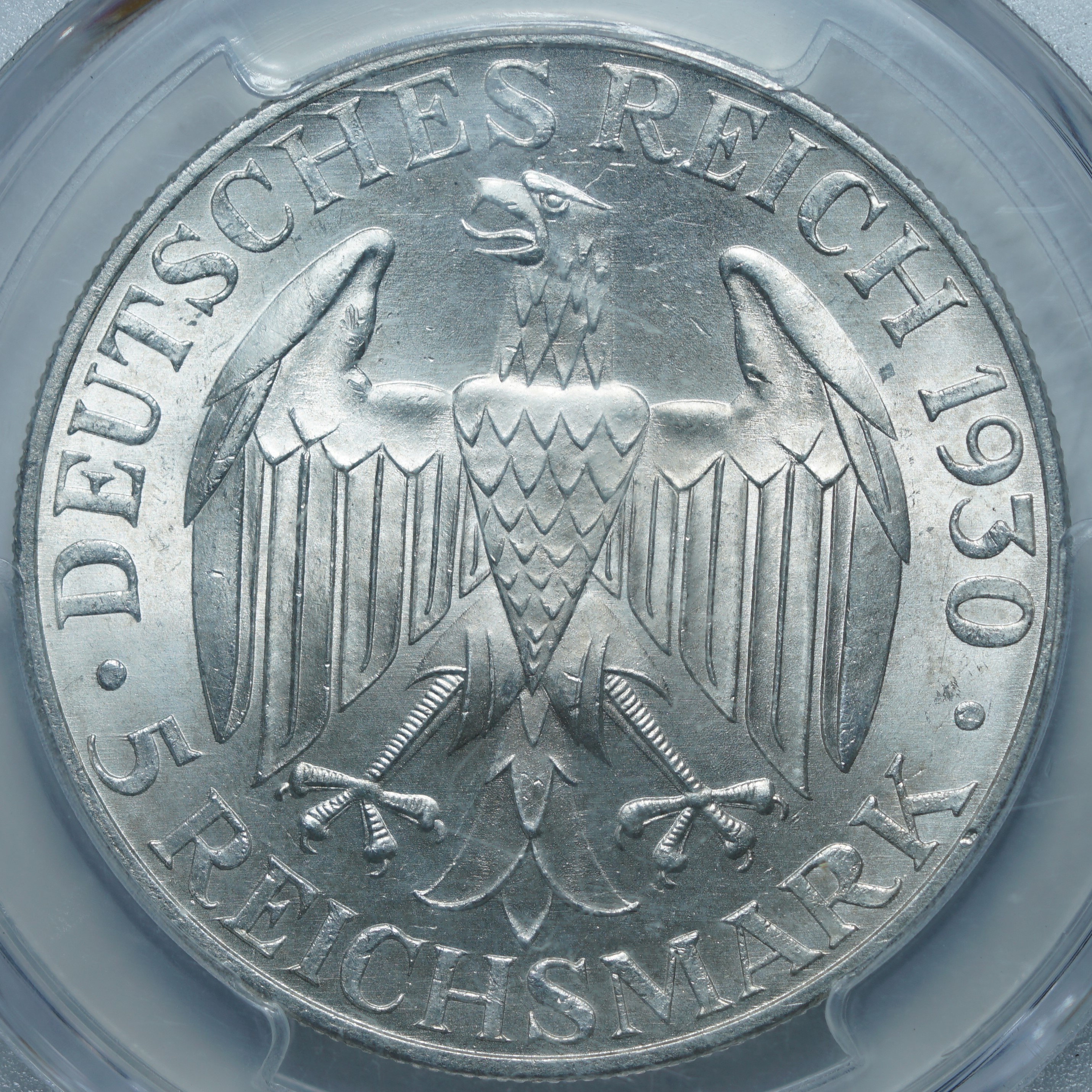 5 рейхсмарок 1930 A MS66 PCGS