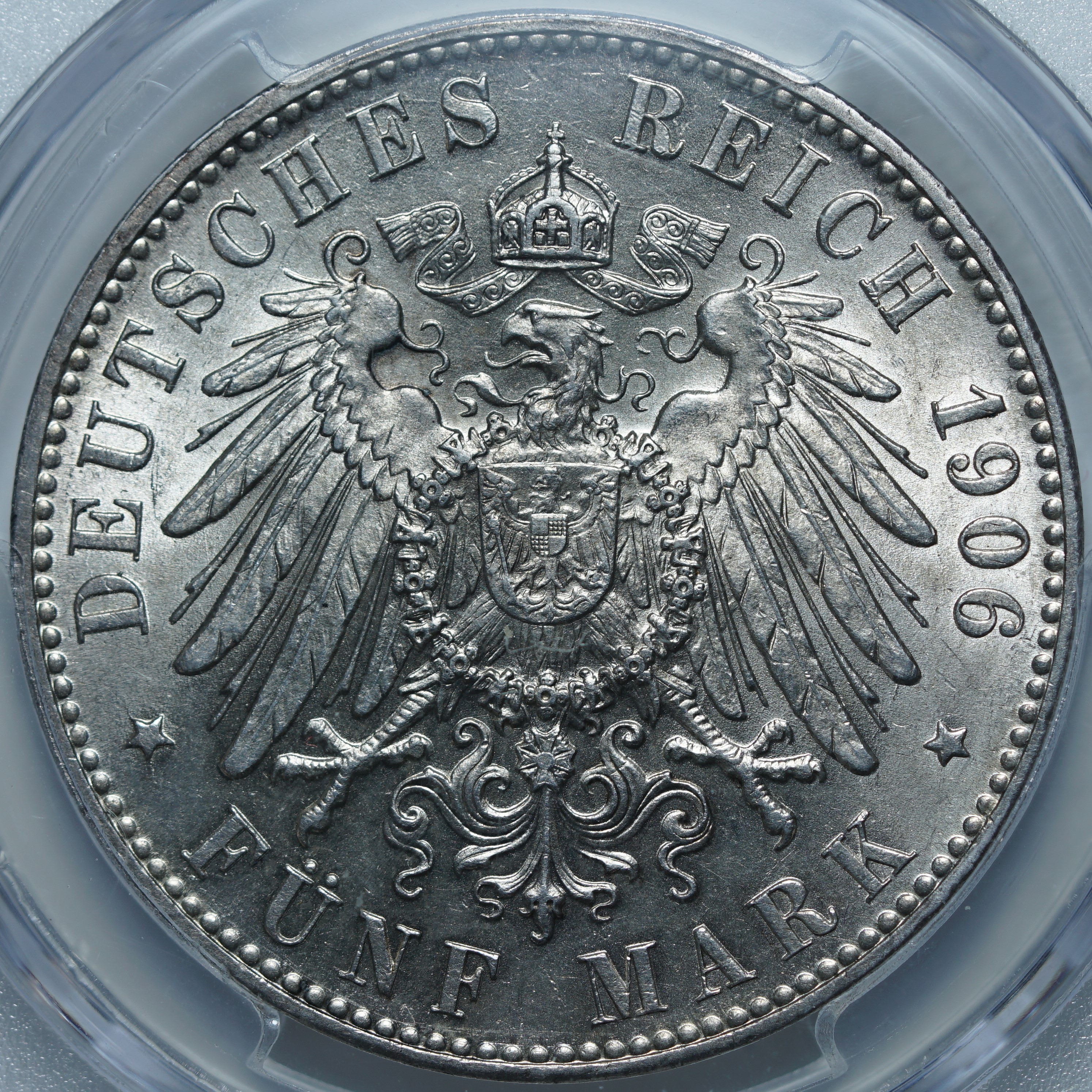 5 марок 1906 J MS66 PCGS