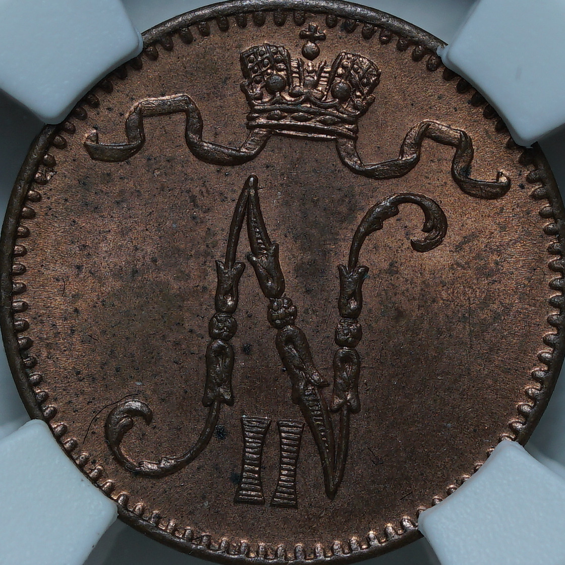 1 пенни 1898 MS63RB NCG