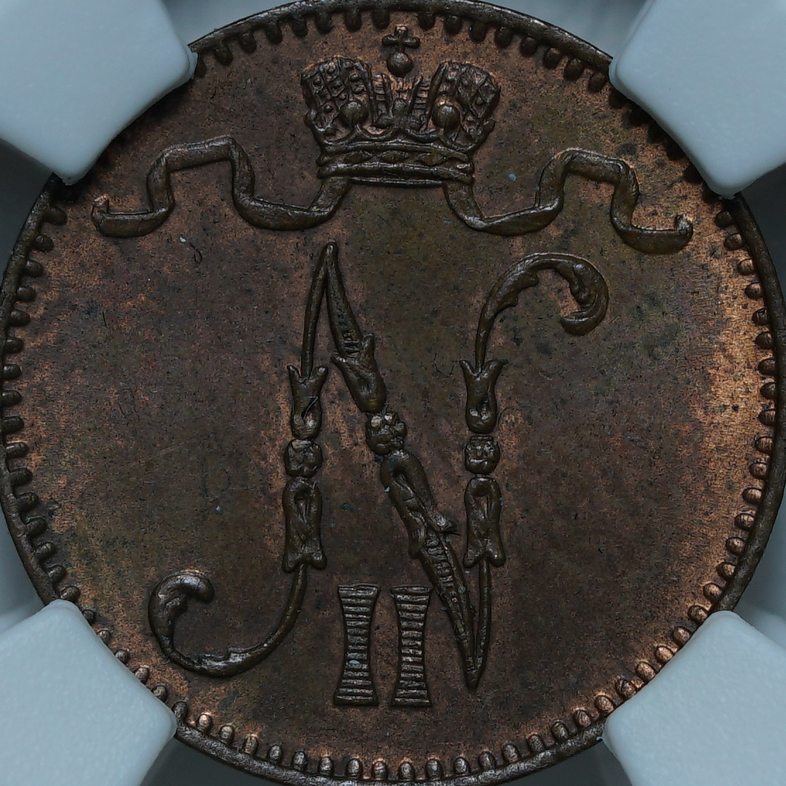 1 пенни 1899 MS63RB NCG