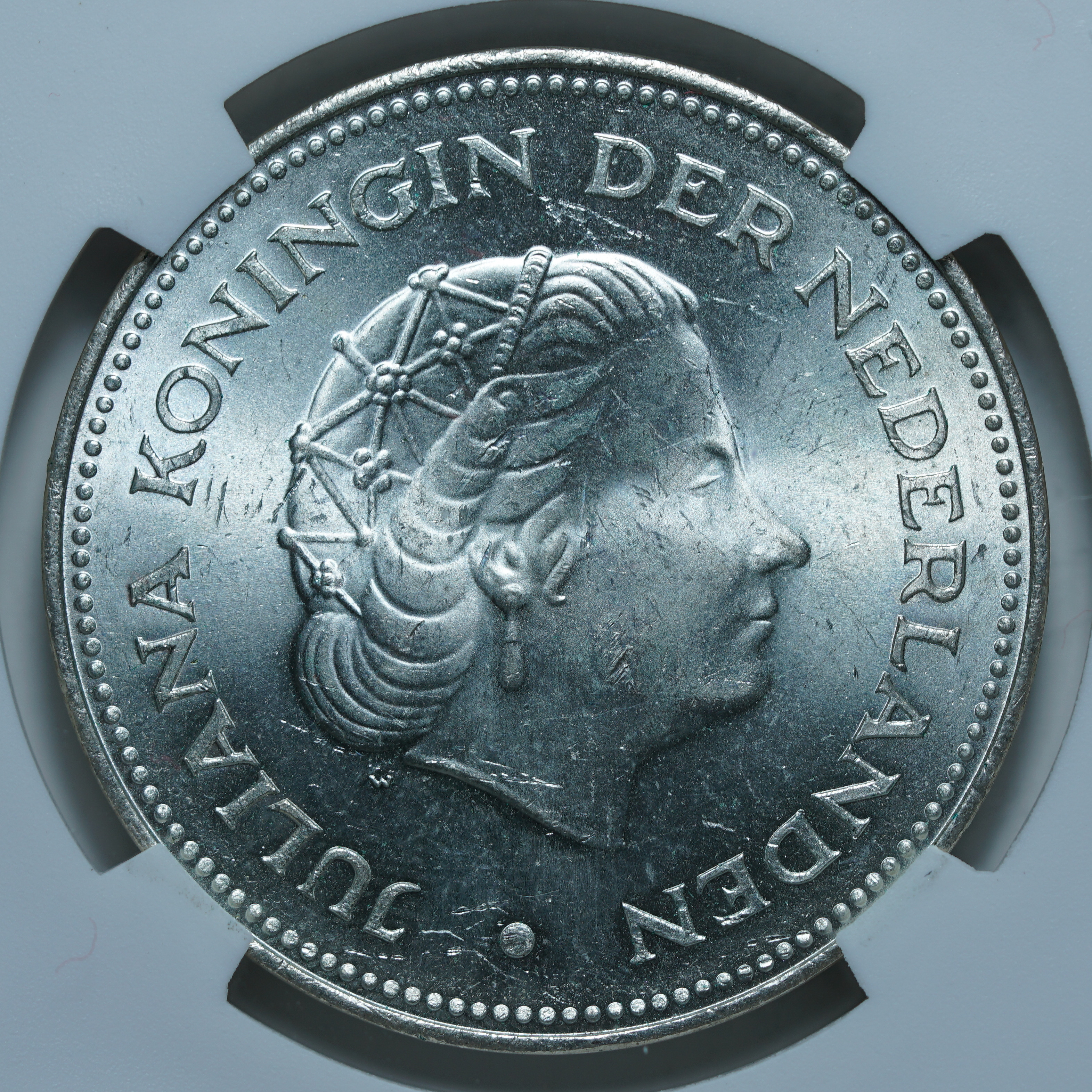 10 гульденов 1970 MS63 NCG