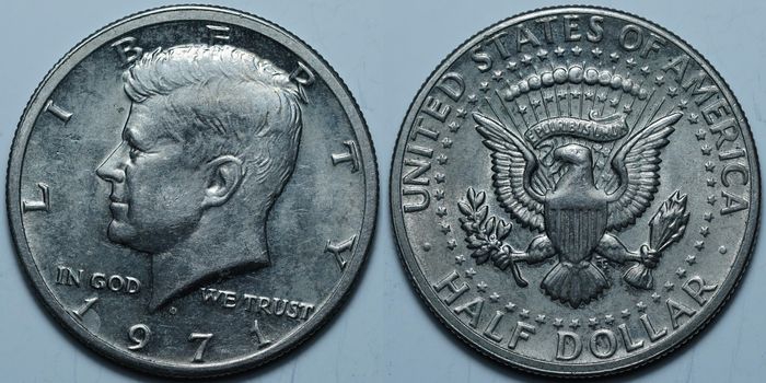 ½ доллара 1971 D