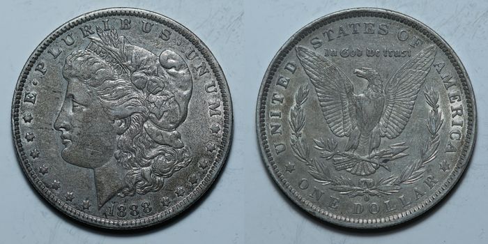 1 доллар 1888 O