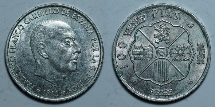 100 песет 1966