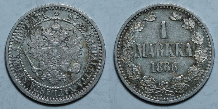 1 марка 1866 S