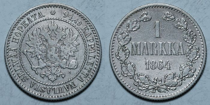 1 марка 1864 S