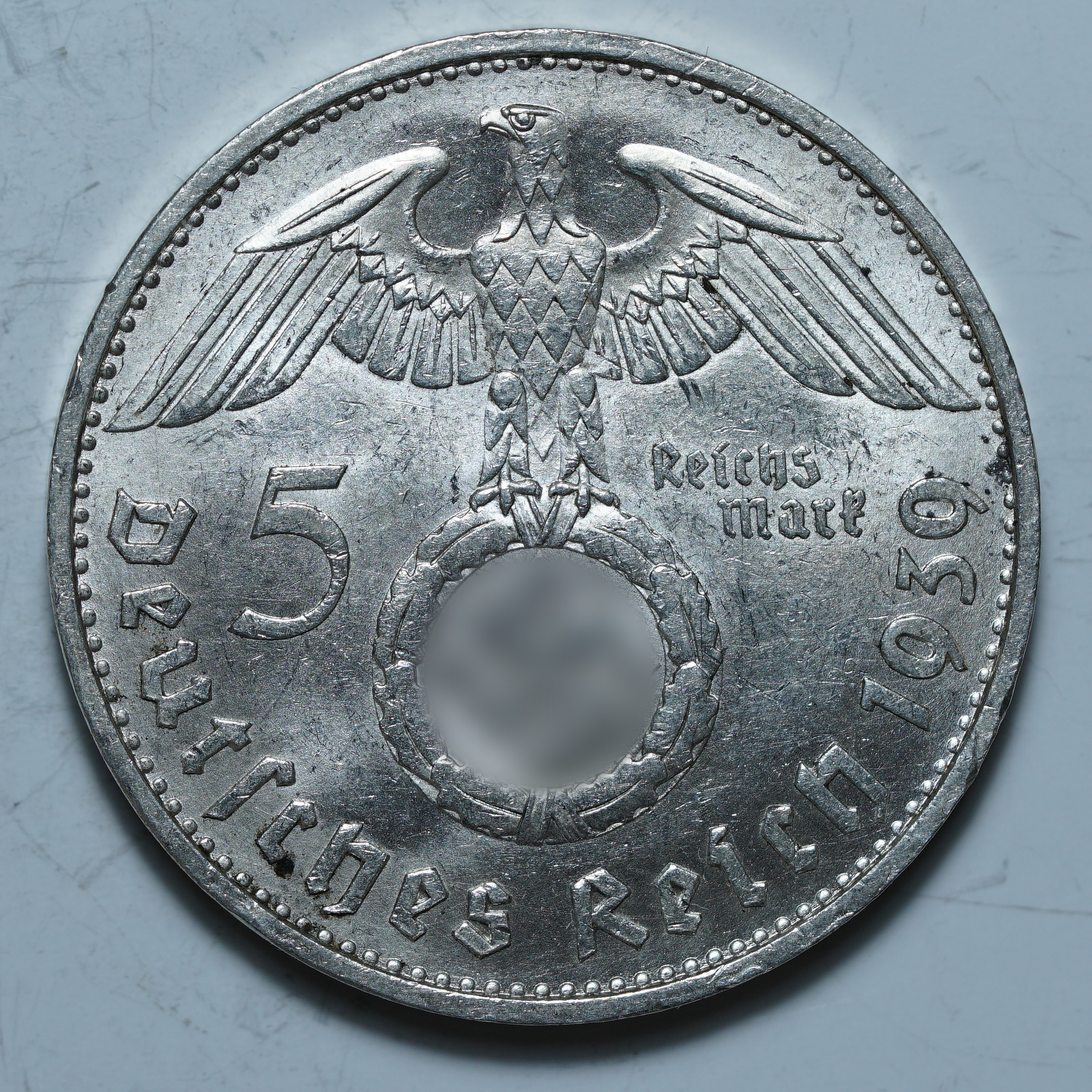 5 рейхсмарок 1939 B