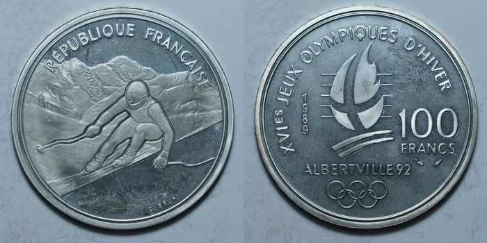 100 франков 1989